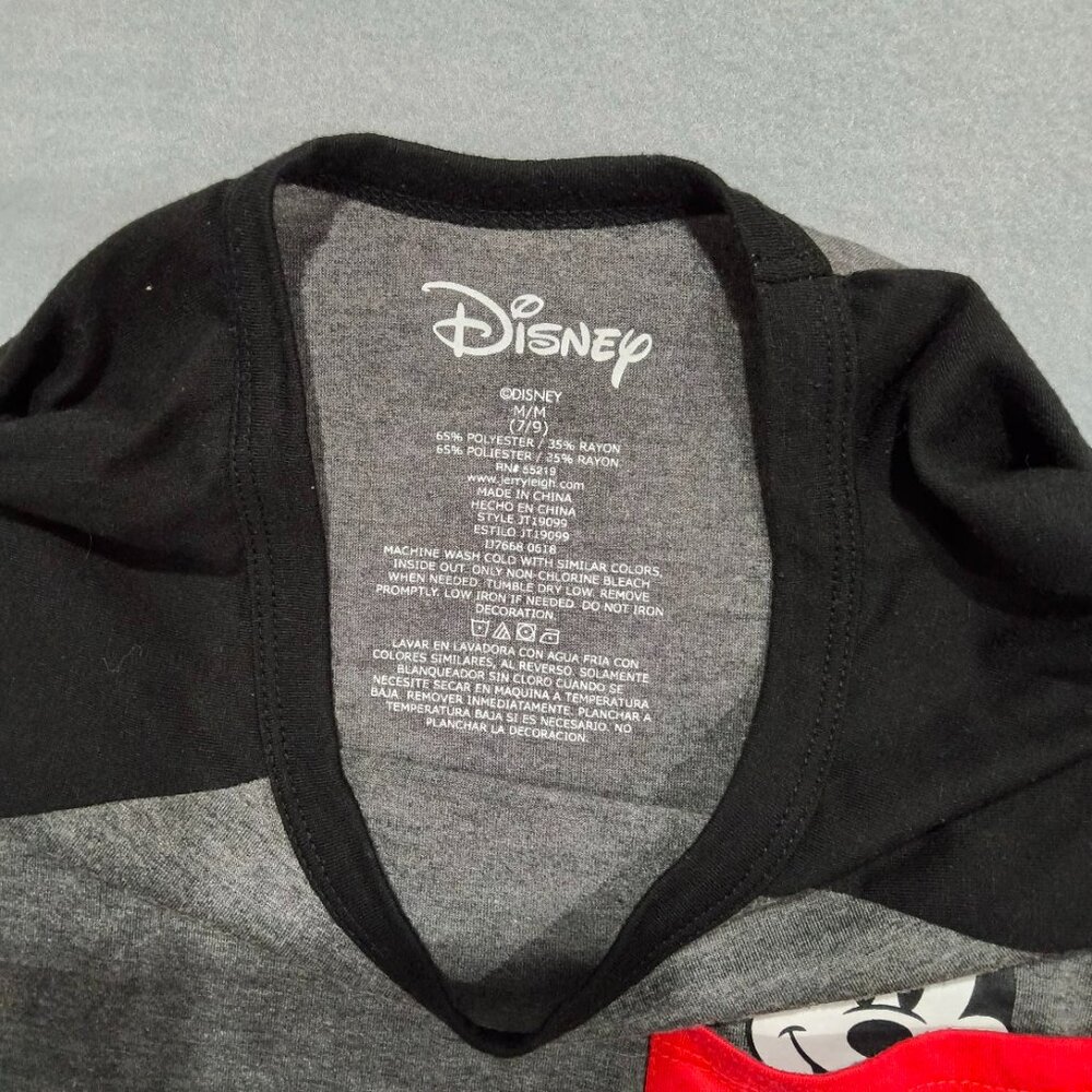 Disney Mickey Mouse Pocket Tee Women’s M Gray Black - Picture 2 of 3